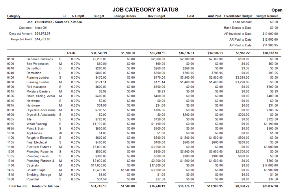 screenshot of Job Accounting Plus